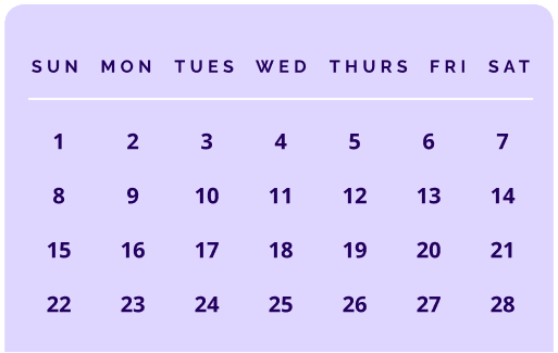 calendar graphic